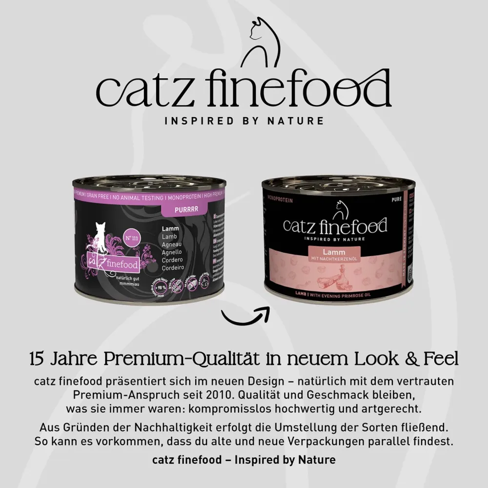catz finefood Pure Dose 6 x 200 g - Mixpaket 1 (6 Sorten)