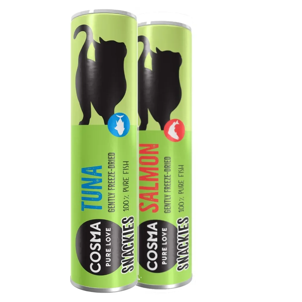 Cosma Snackies Probiermix - 30 g, 2 Sorten (Thunfisch, Lachs)
