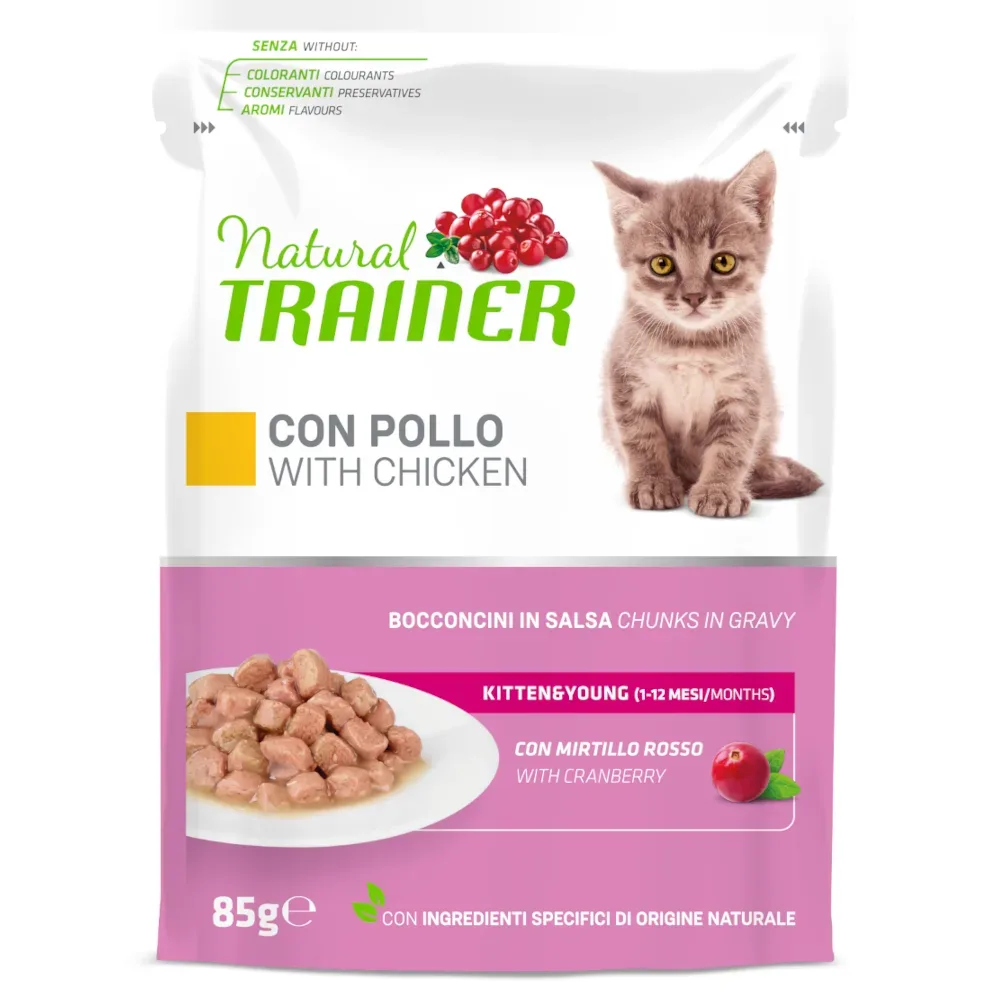 Natural Trainer Kitten & Young  - 24 x 85 g Truthahn