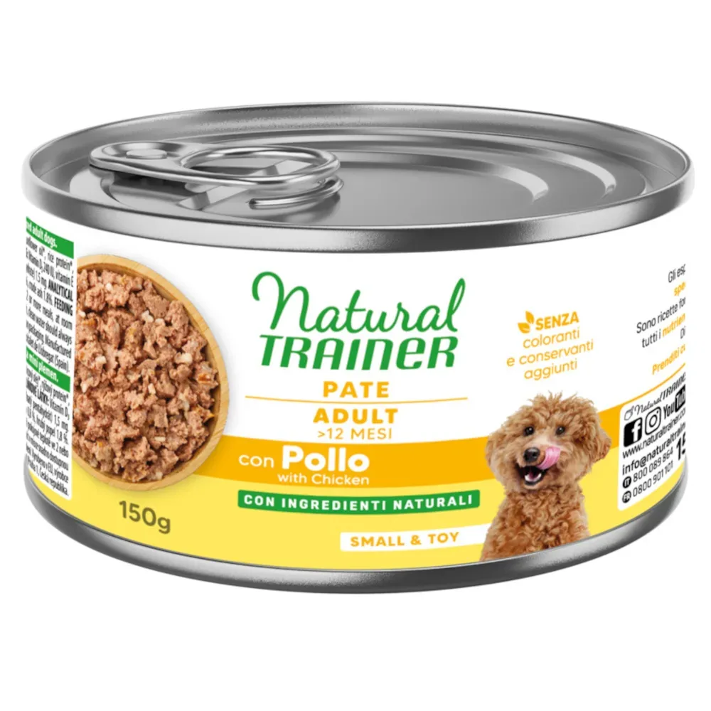 Natural Trainer Pate Small & Toy Adult - 150 g Huhn