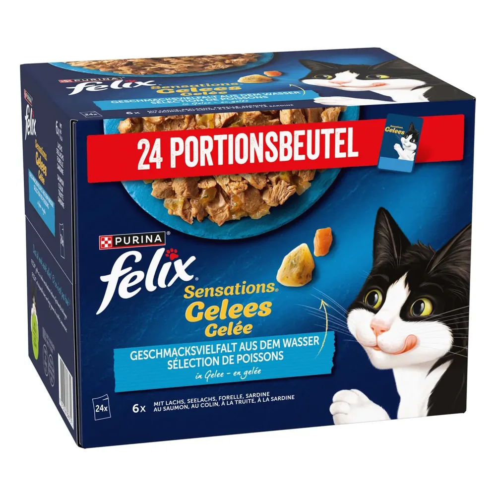 Felix Sensations Gelees 24x85g Geschmacksvielfalt aus dem Wasser
