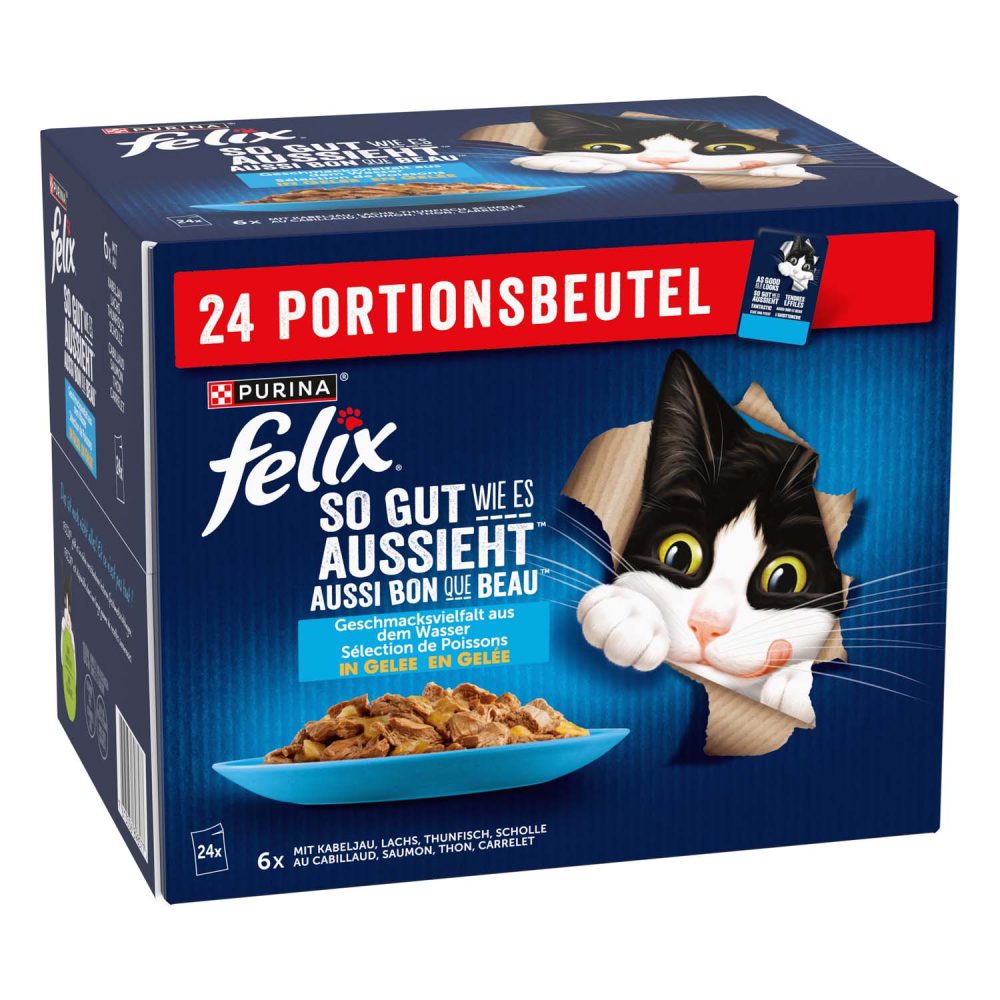 Felix So gut wie es aussieht 24x85g Geschmacksvielfalt aus dem Wasser