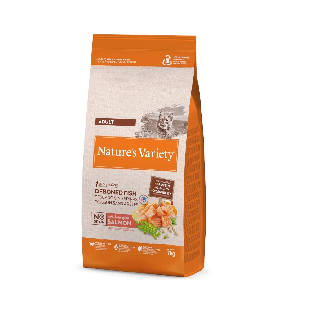 Nature's Variety No Grain Norwegischer Lachs - Sparpaket: 2 x 7 kg