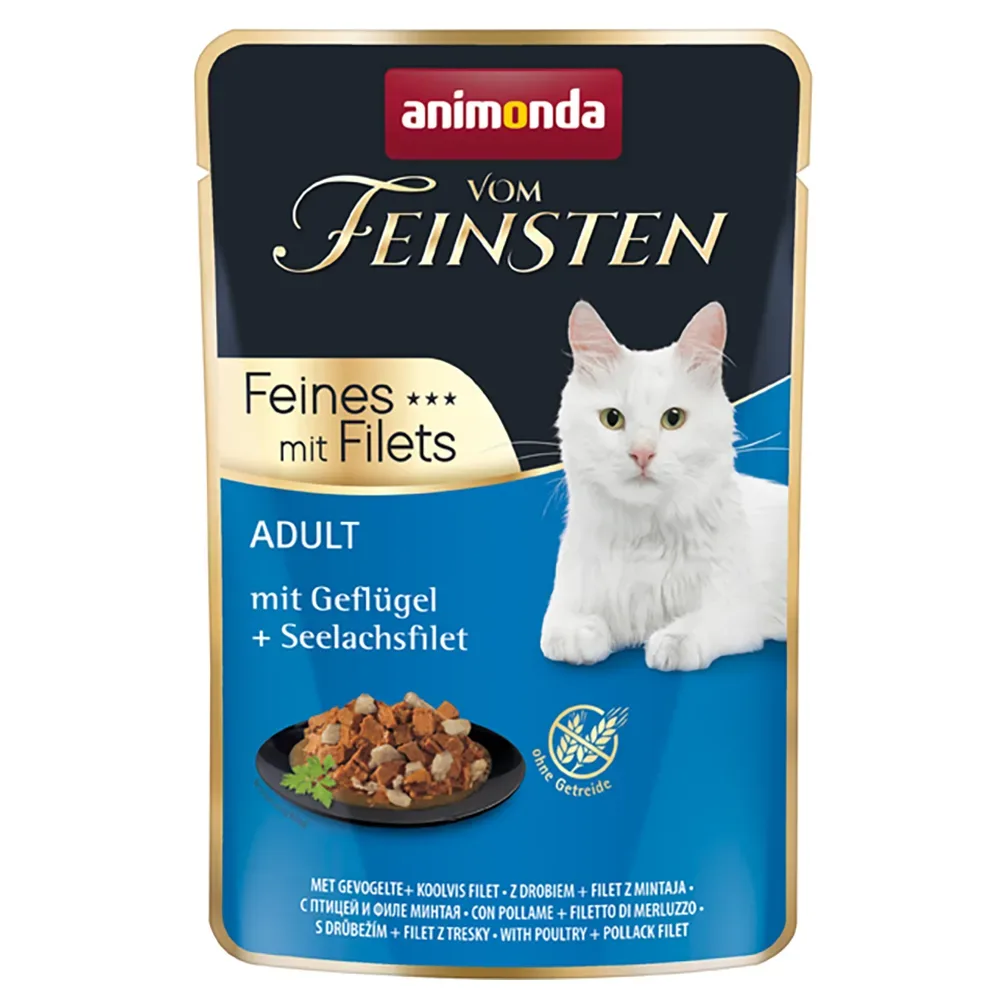 animonda Vom Feinsten Adult 18 x 85 g - mit Rind + Putenfilet