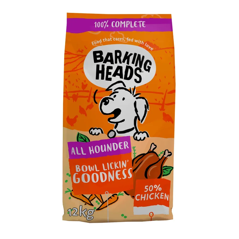 Barking Heads All Hounder Bowl Lickin' Chicken - Sparpaket: 2 x 12 kg