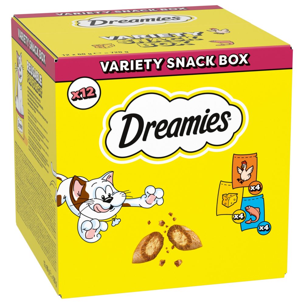 Dreamies Snack-Vielfalt 12x60g