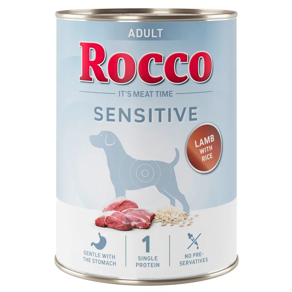Rocco Sensitive 6 x 400 g - Neue Rezeptur - Lamm mit Reis