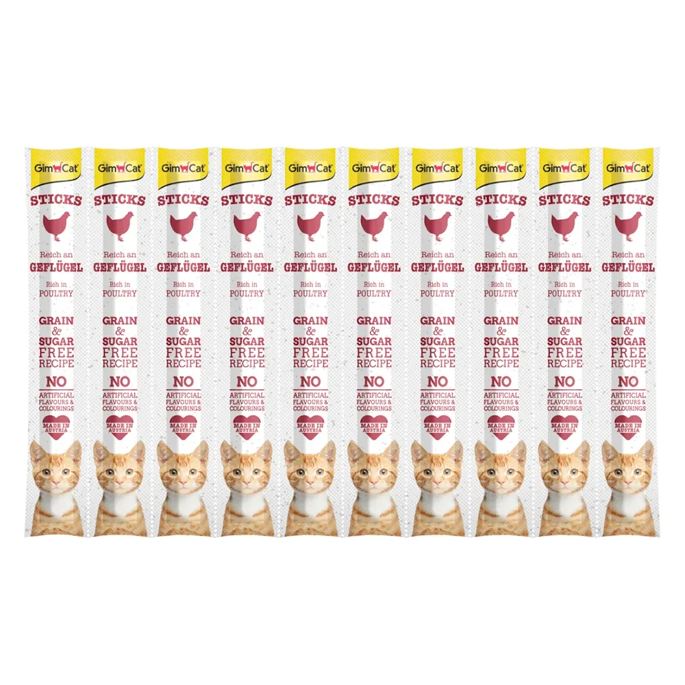 GimCat Sticks - Geflügel (30 Stück)