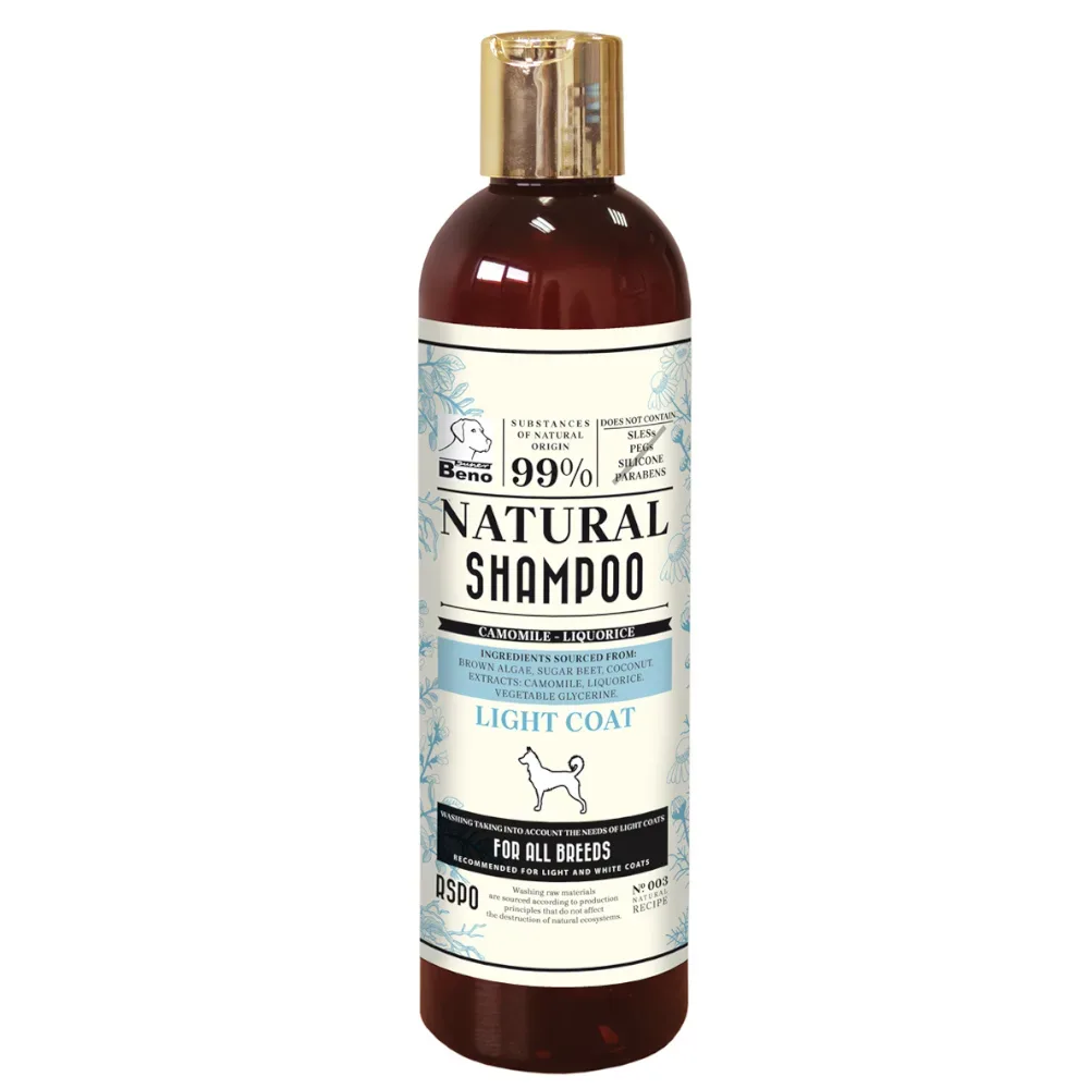 Super Beno natural shampoo für helles Fell - 2 x 300 ml