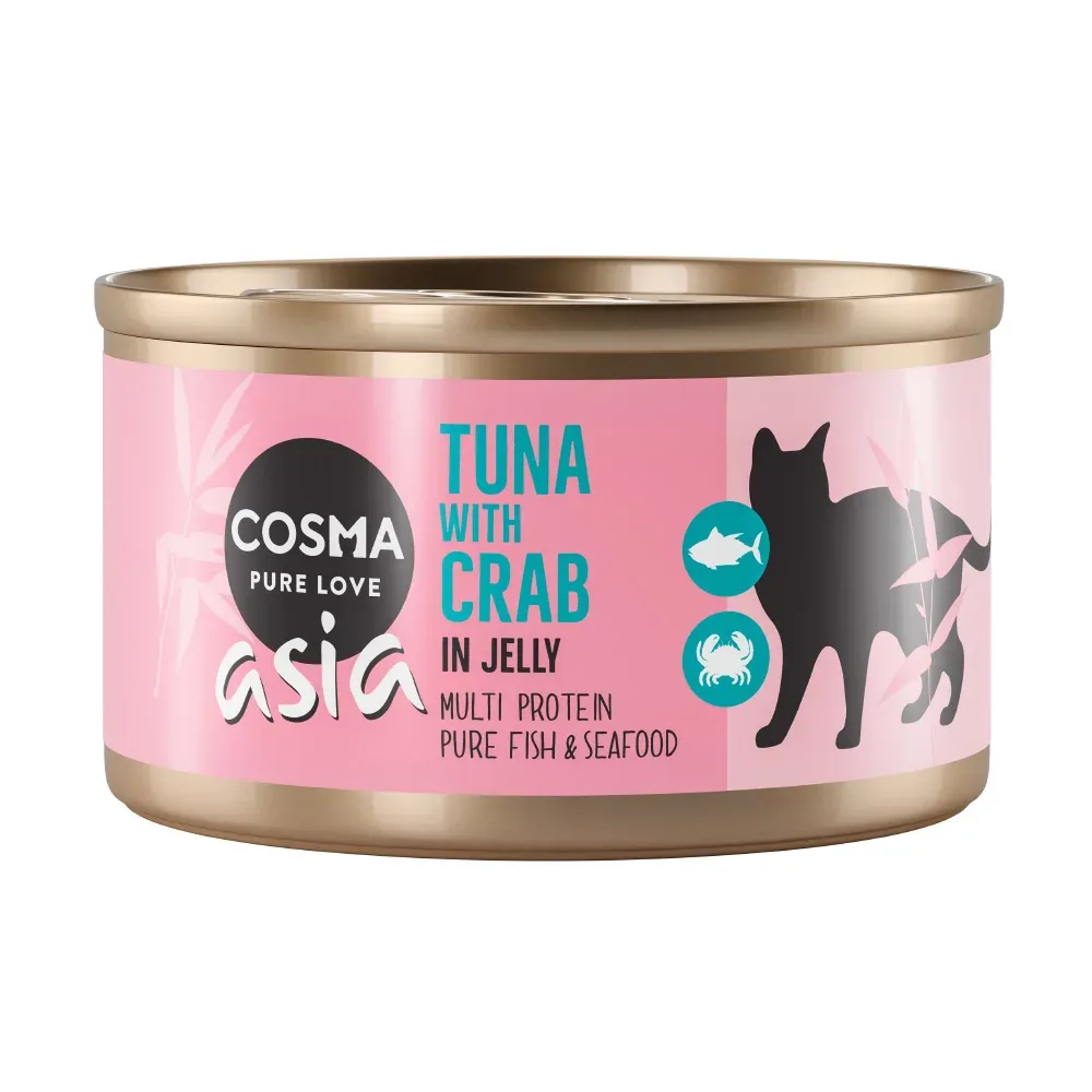 Sparpaket Cosma Asia in Jelly 24 x 85 g - Huhn & Shrimps