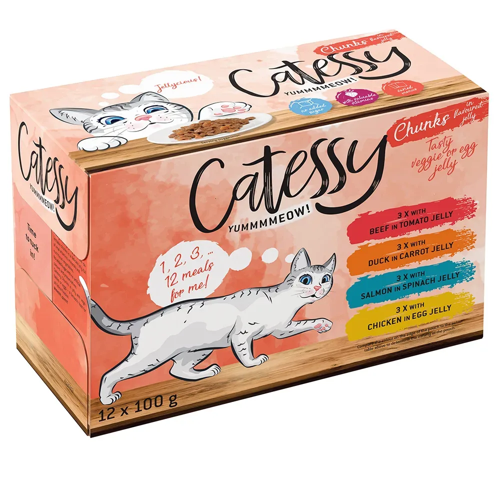 Mixpaket Catessy Häppchen in Gelee Gemüse-Allerlei - 12 x 100 g
