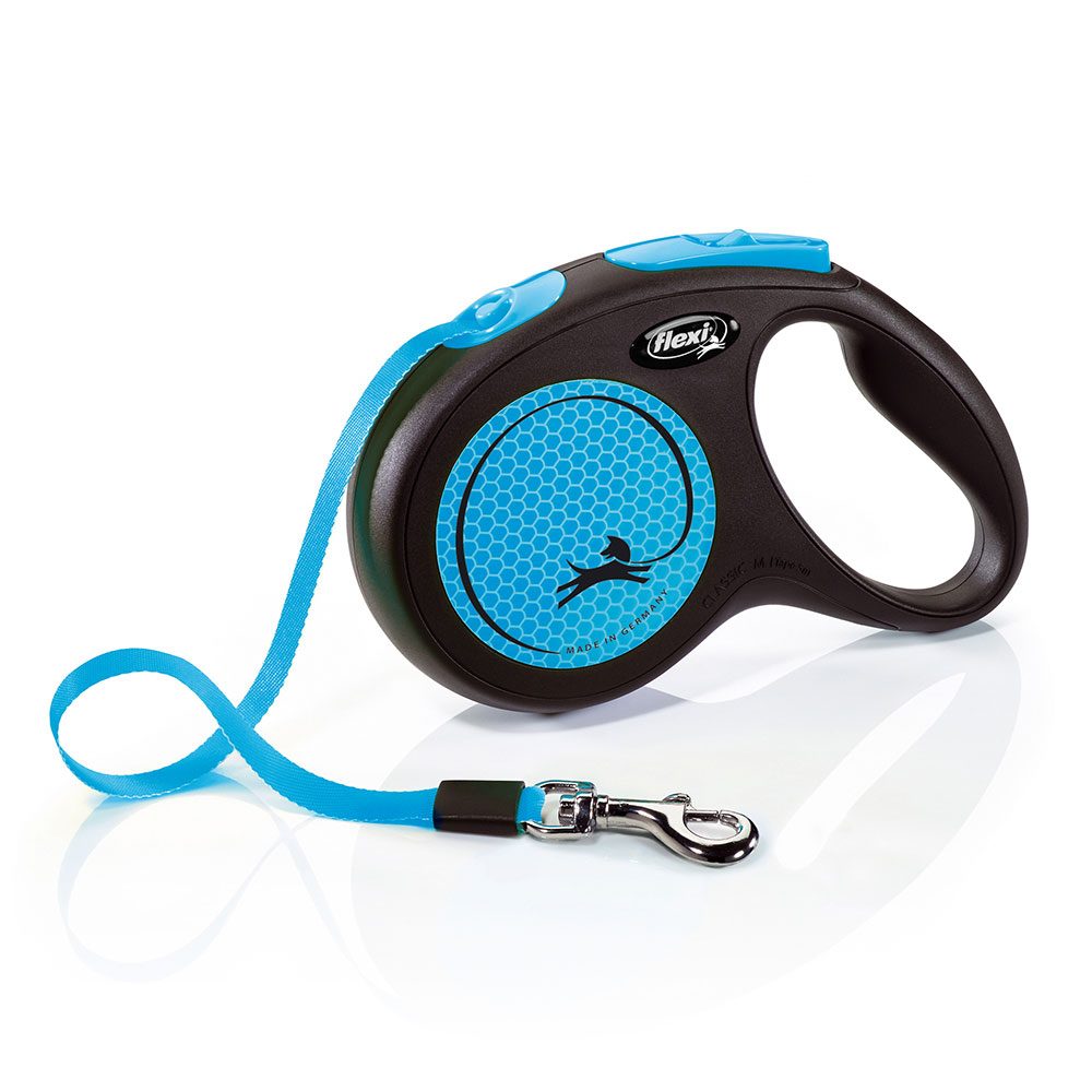 Flexi New Neon Gurt blau M