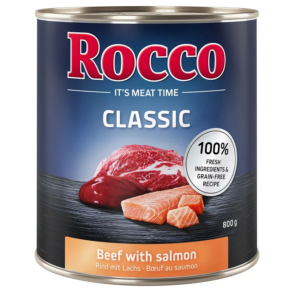 Sparpaket Rocco Classic 24 x 800 g - Rind mit Lachs