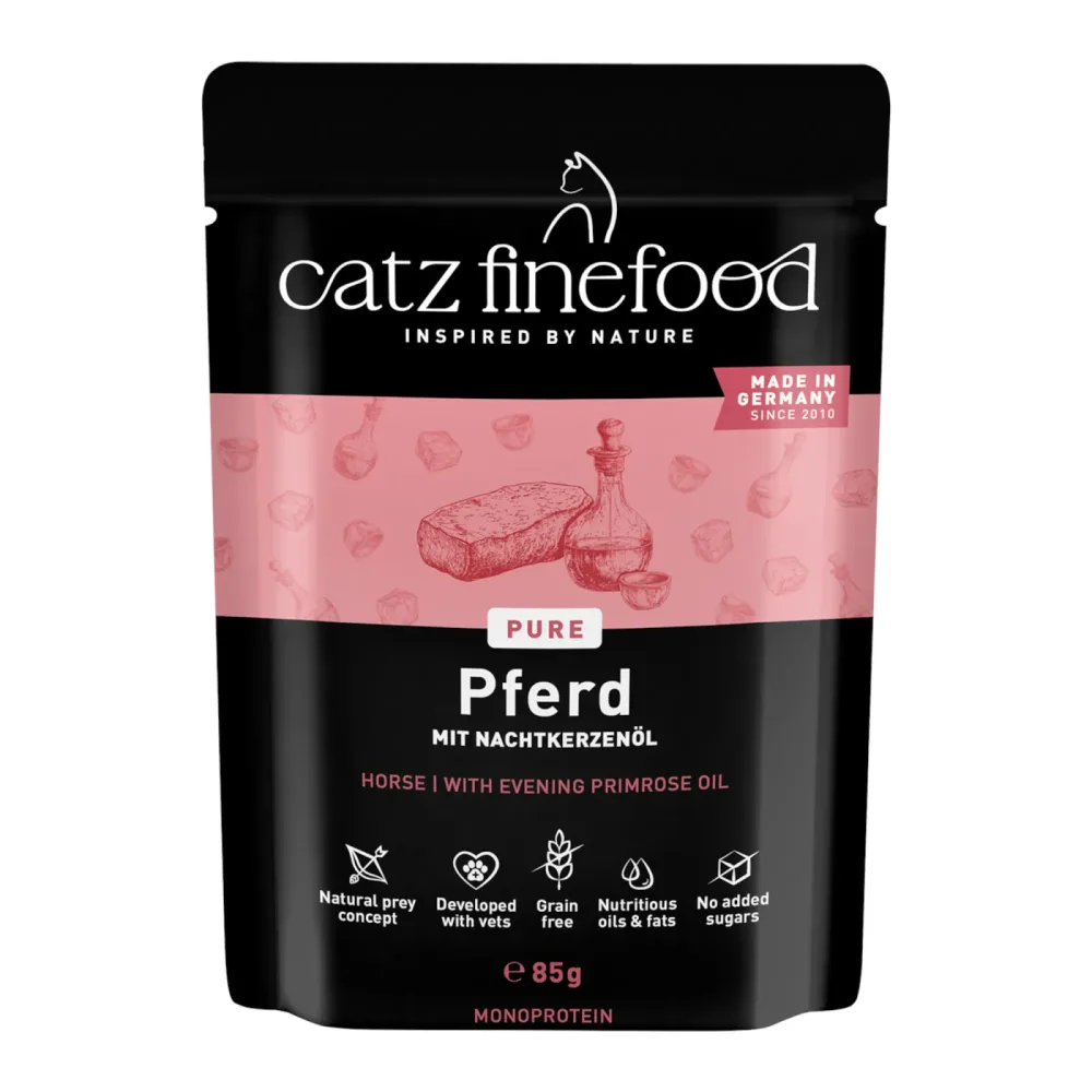 catz finefood Pure Pouch 8 x 85 g - Pferd