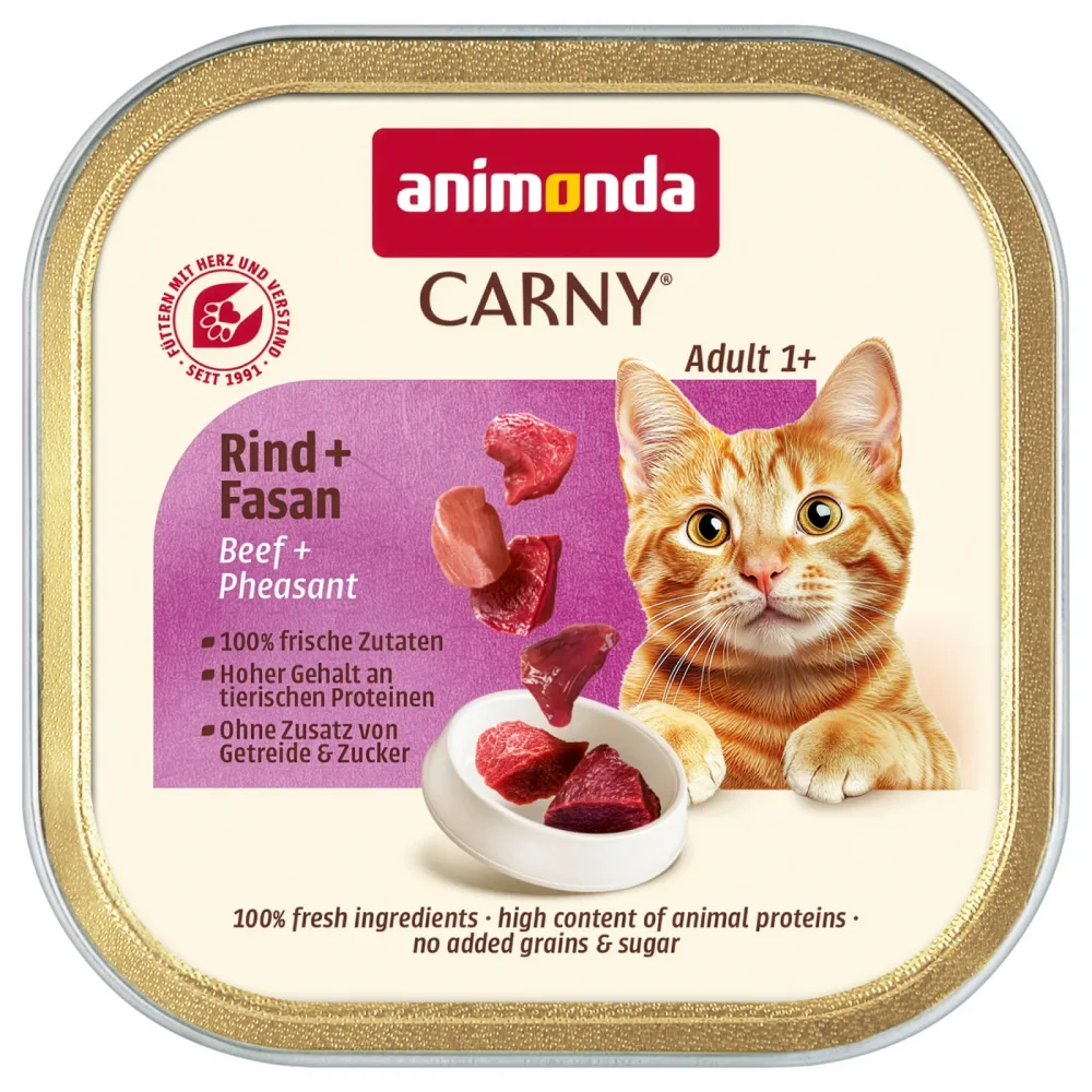 animonda Carny Adult 32 x 85 g - Rind & Fasan