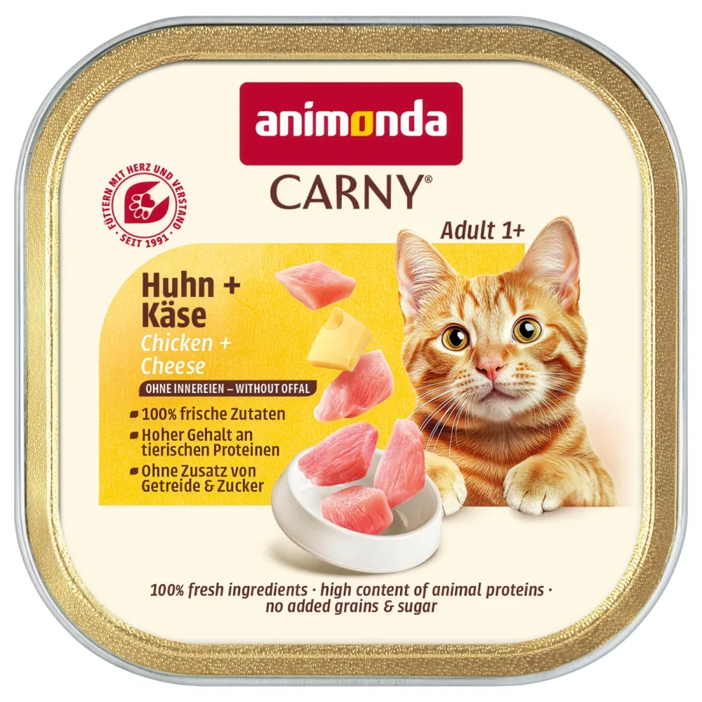 animonda Carny Adult 32 x 85 g - Huhn & Käse