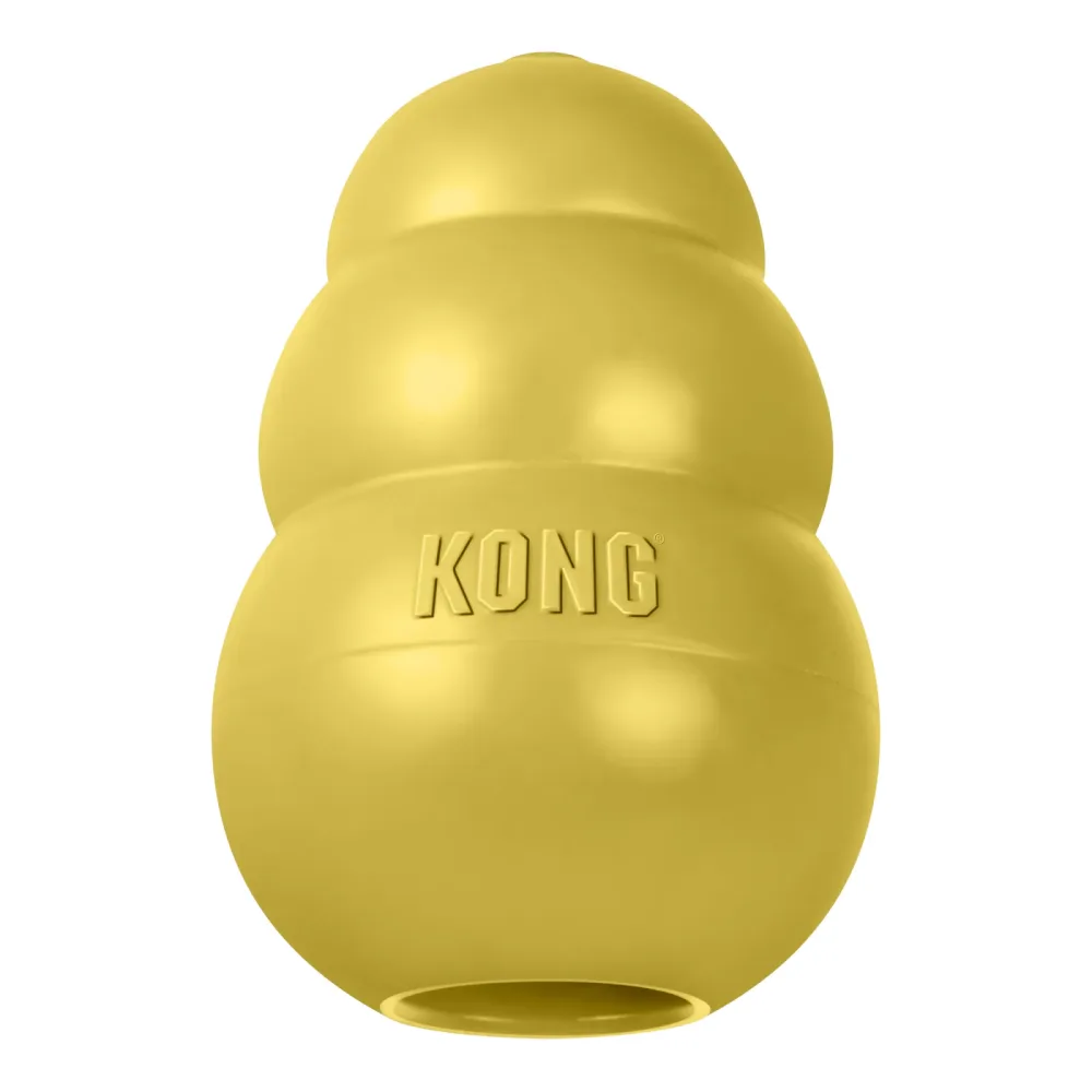 KONG Classic Gold - Grösse S: ca. Ø 4,5 x H 7,5 cm