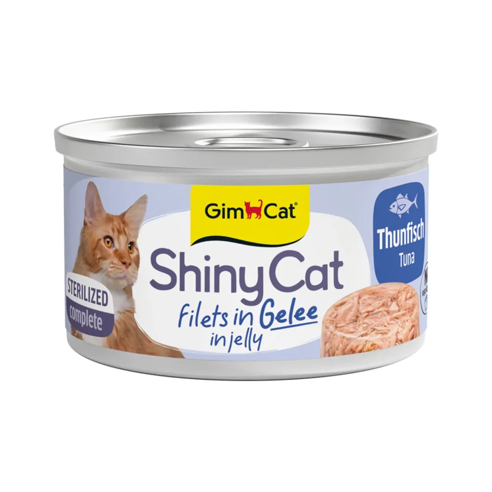GimCat ShinyCat Sterilized Gelee 24 x 70 g - Thunfisch