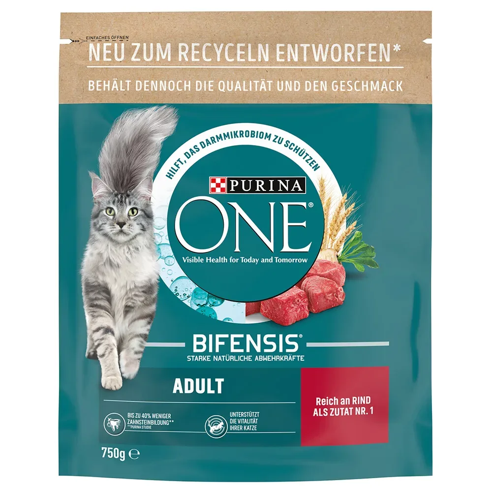 PURINA ONE Adult Rind & Vollkorngetreide - 750 g