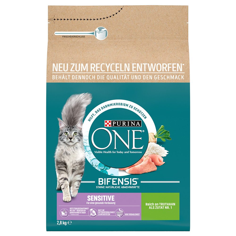 Purina ONE BIFENSIS Sensitive Truthahn und Reis 2.8 kg