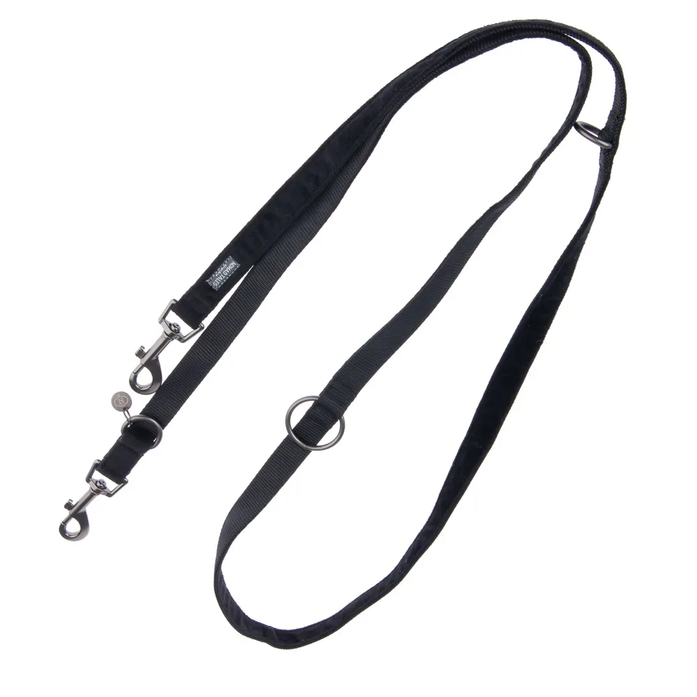 Nomad Tales Blush Geschirr, ebony - Passende Leine: 200 cm lang, 20 mm breit