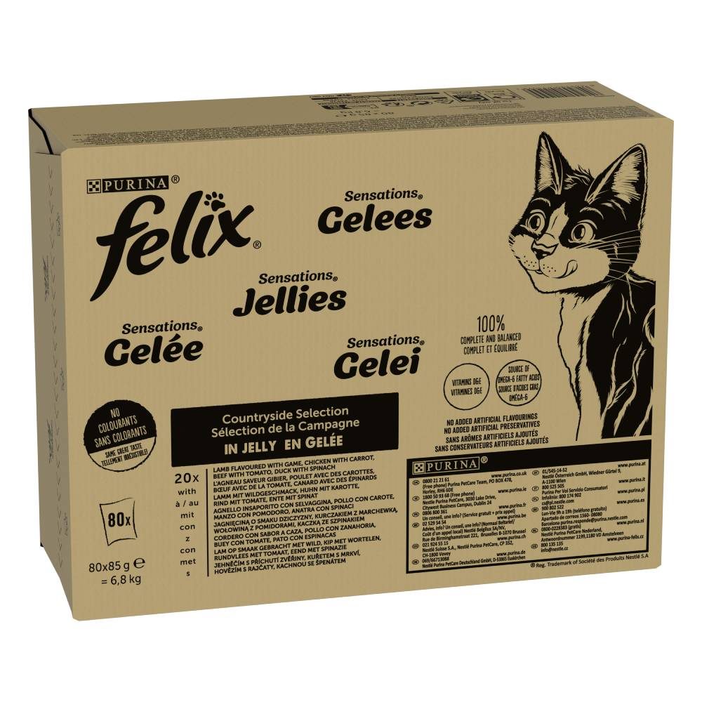 Felix Sensations Countryside Selection in Gelee 80x85 g