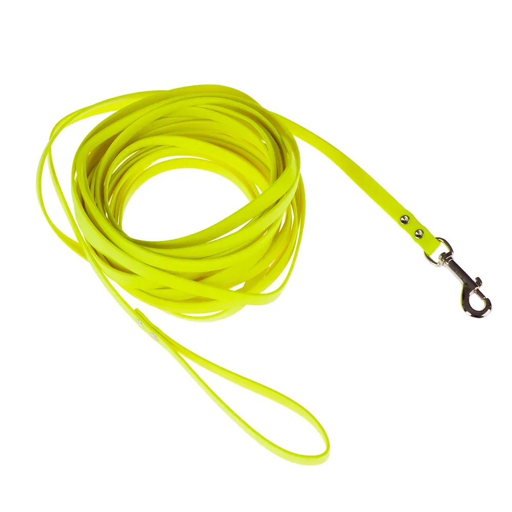 Heim BioThane® Suchleine, neon-gelb - 10 m lang, 13 mm breit