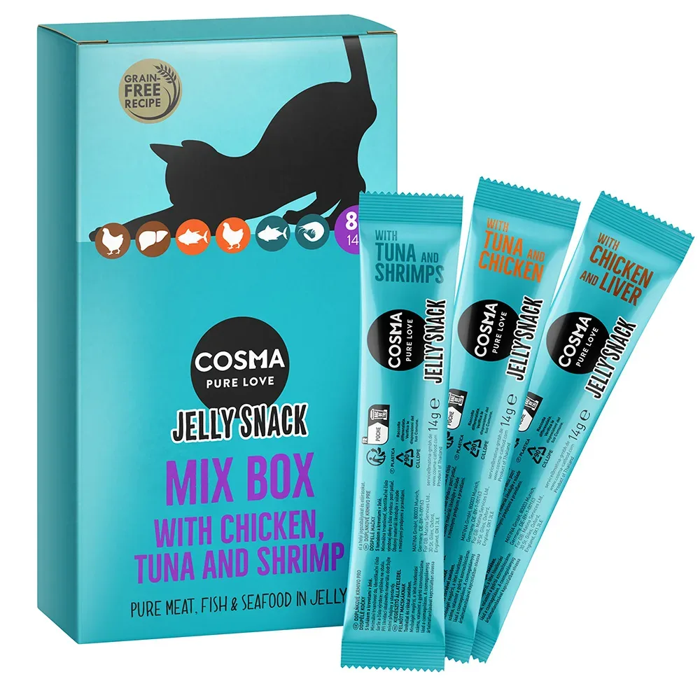 Cosma Jelly Snack 8 x 14 g - Mix (3 Sorten)