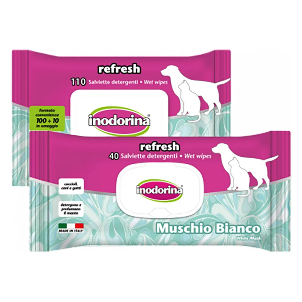 Inodorine Weiße Moschus-Töpfe - 40 Stück