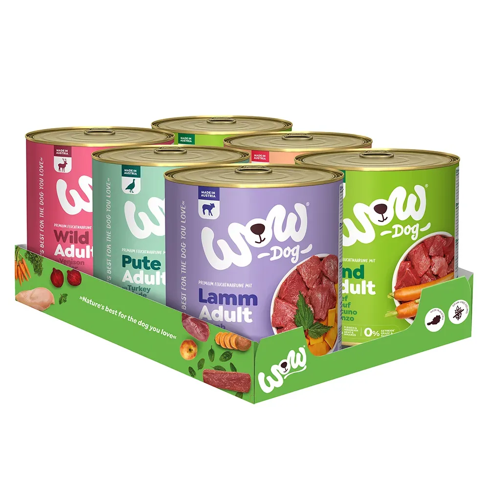 WOW Adult 6 x 800 g - Mixpaket (5 Sorten)