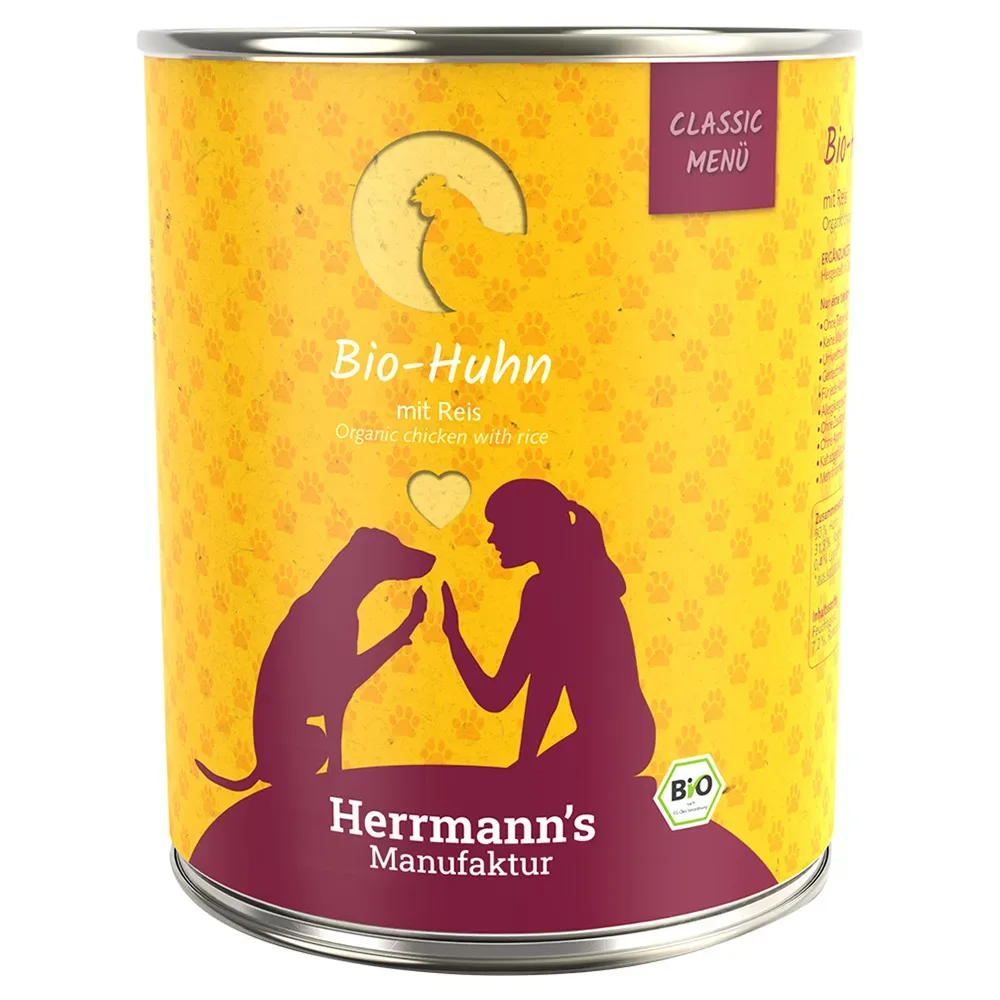 Herrmann's Classic Bio-Menü 6 x 800 g - Bio-Rind mit Bio-Süsskartoffeln
