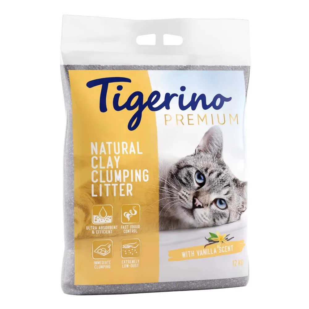 Tigerino Premium Katzenstreu ? Vanilleduft - Sparpaket: 2 x 12 kg