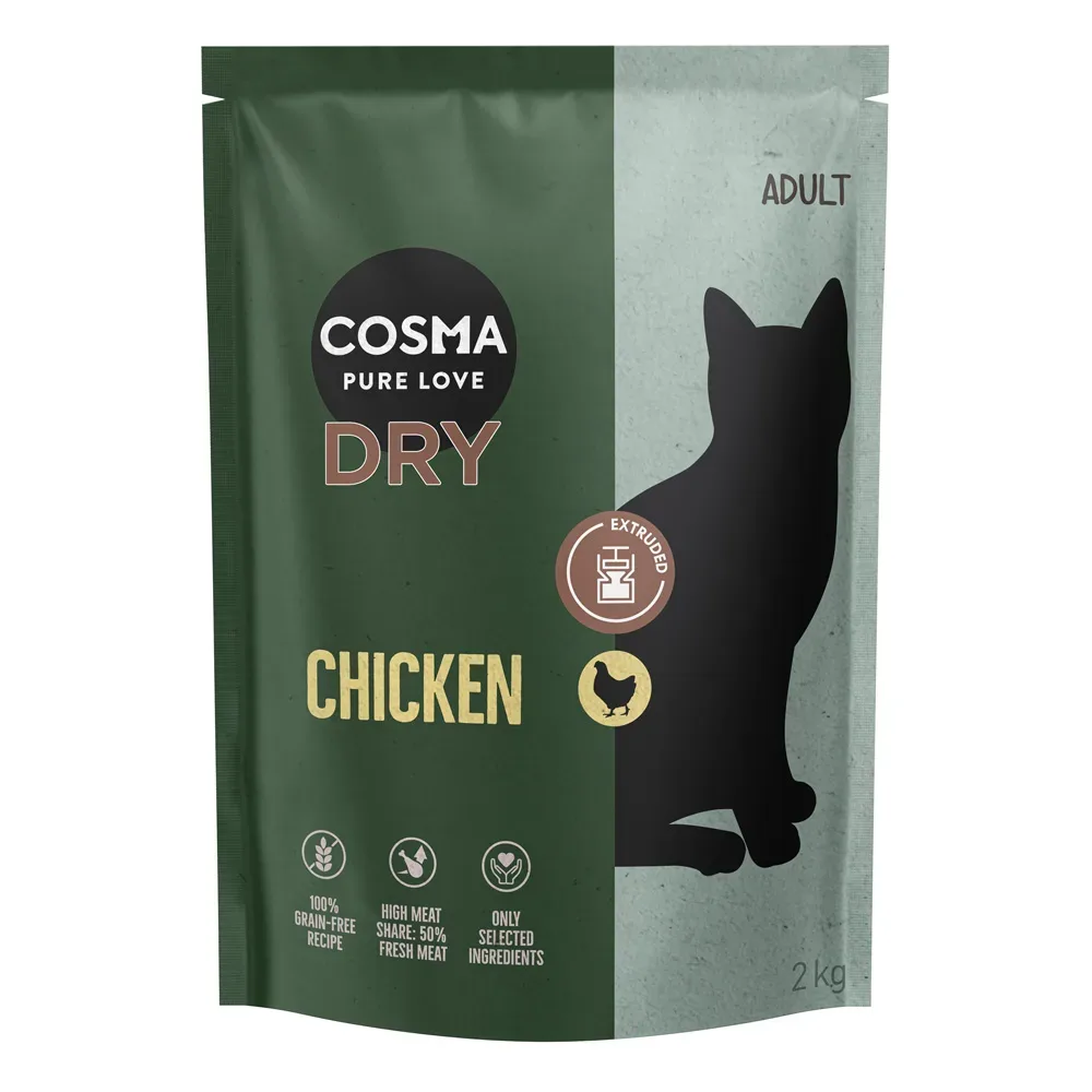Cosma Extruded Trockenfutter Huhn - Sparpaket: 2 x 2 kg