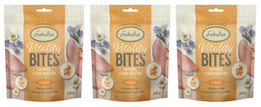 Lukullus Vitality Bites Unterstützung der Verdauung Huhn - 200 g
