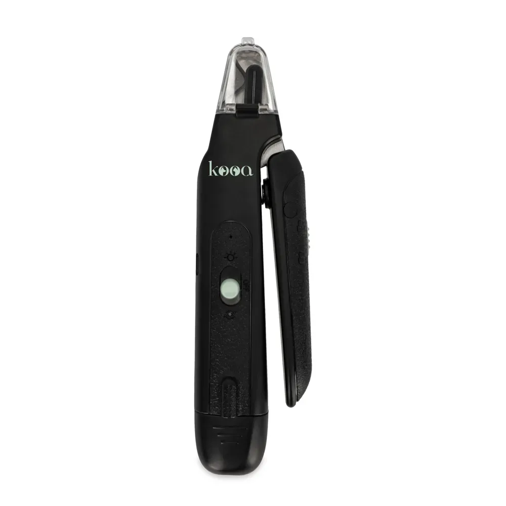 kooa 2-in-1 Krallenschere und -Schleifer mit LED - ca. L 20 x W 9,9 x H 4 cm