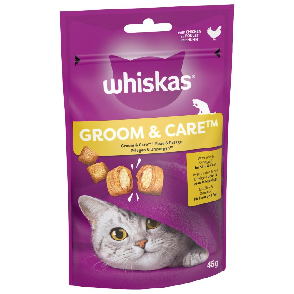 Whiskas Snack Groom & Care mit Poulet 45 g