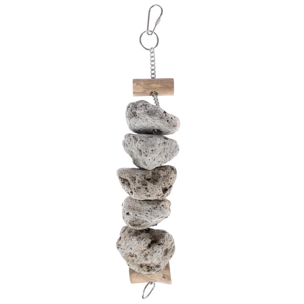 TIAKI Vogelspielzeug Steinblock - ca. Ø 6 x L 30 cm