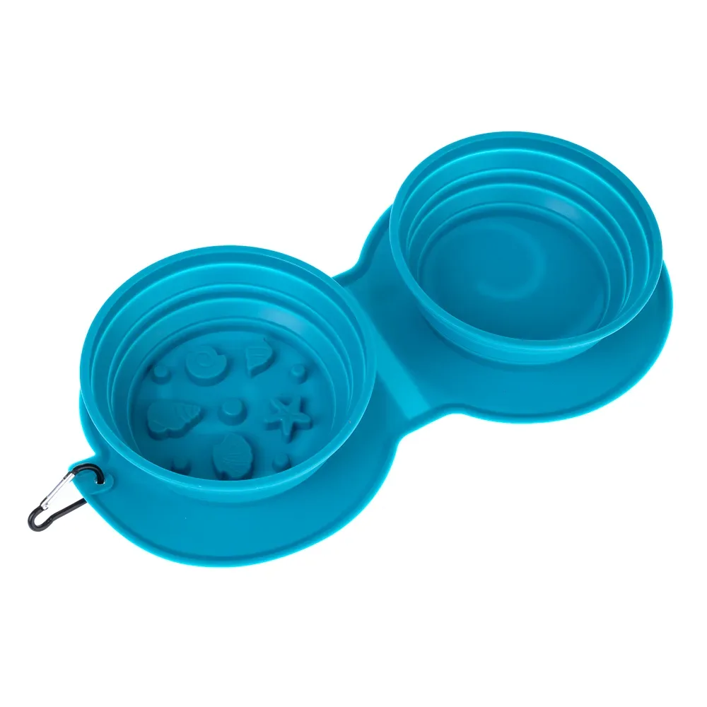 TIAKI Doppel Silikon Reisenapf Sea Shell  - 2 x 600 ml