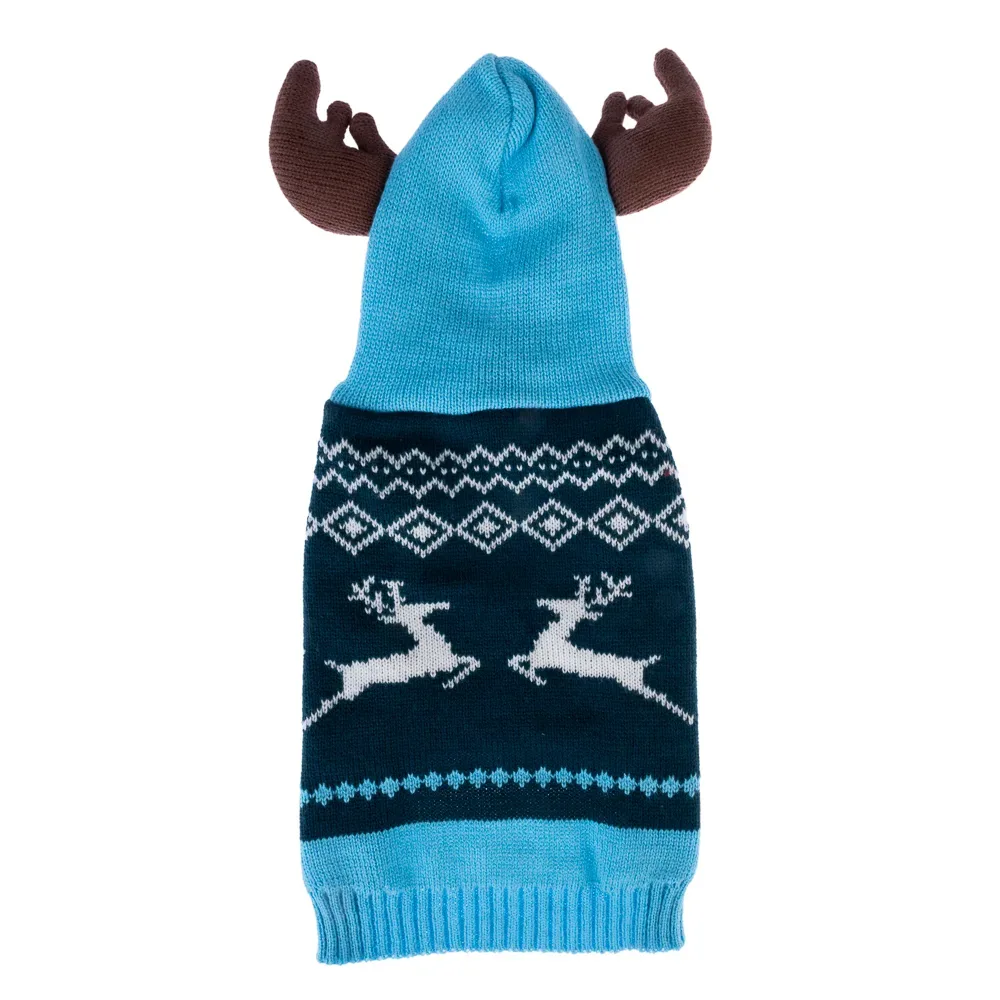 TIAKI Rentier-Hoodie für Hunde - 45 cm Rückenlänge (Grösse L)