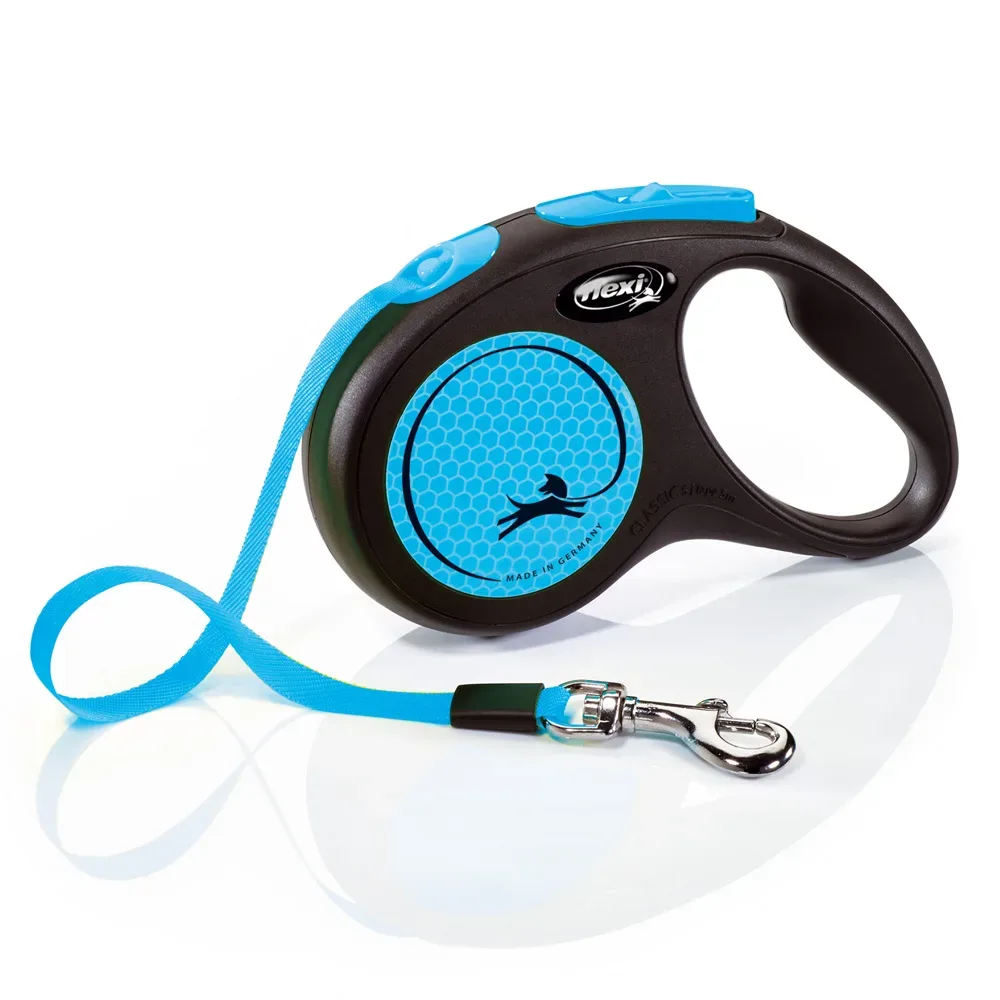 Flexi New Neon Gurt blau M