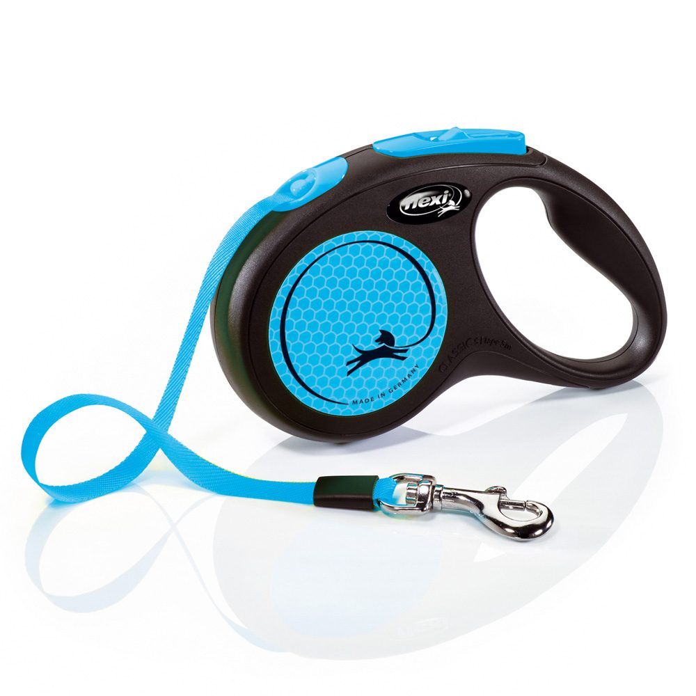 Flexi New Neon Gurt blau S
