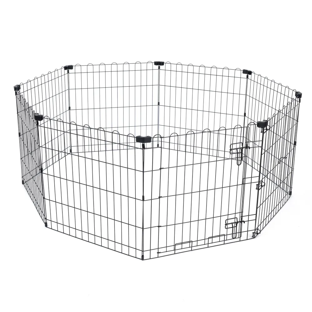 TIAKI Welpenfreilauf aus Metall - Grösse S: 8 Paneele à B 61 x H 64 cm