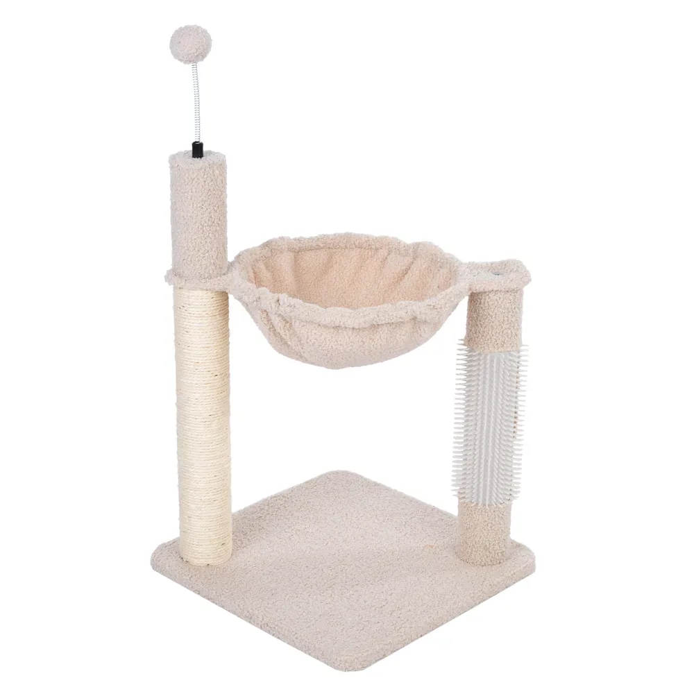 TIAKI Shearly Kratzbaum mit Hängematte - beige
