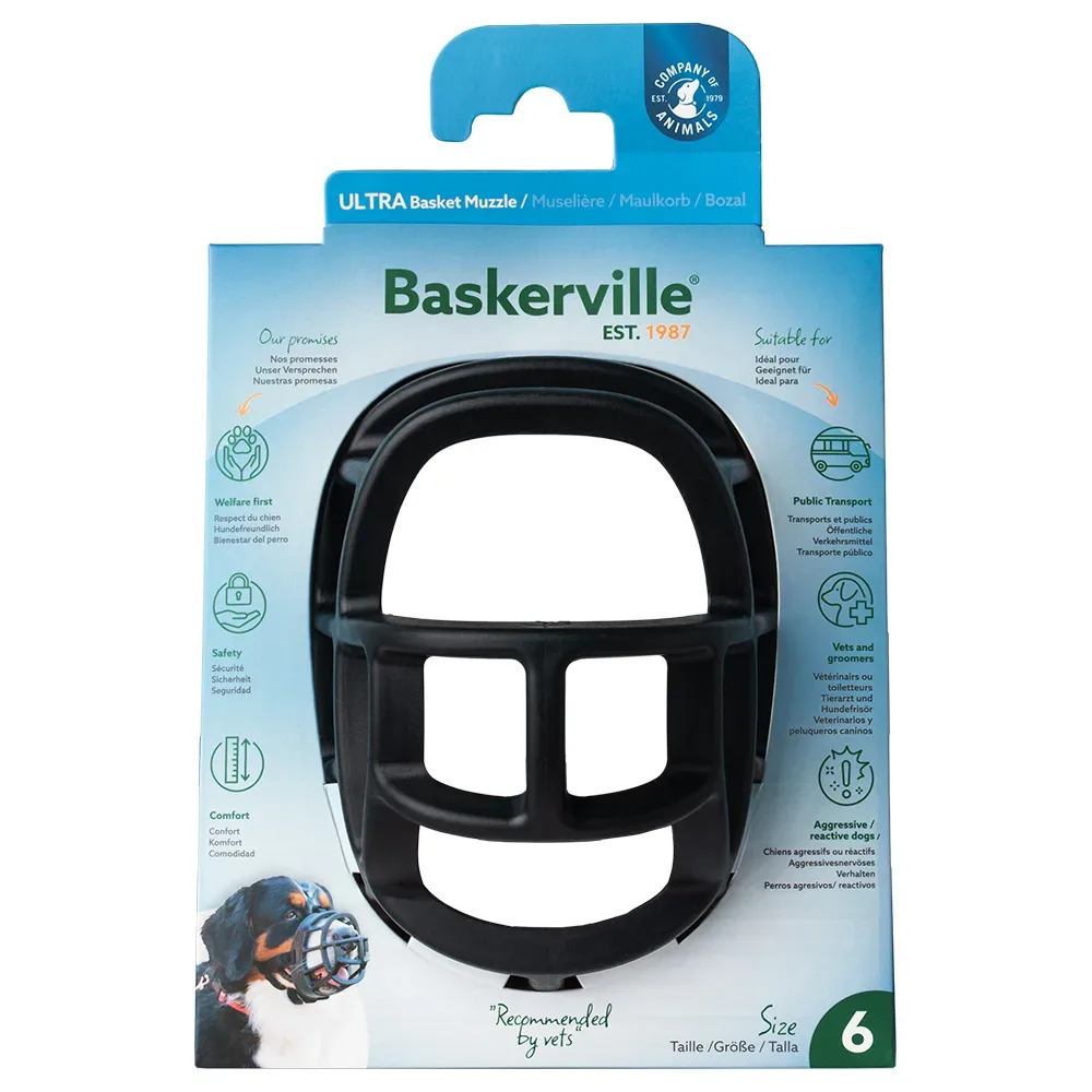 Maulkorb Baskerville Ultra 2.0 - Grösse 6, z.B. Rottweiler, Deutsche Dogge