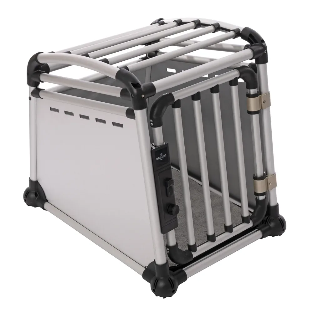 Nomad Tales Spirit Hundebox Aluminium - Grösse L: B 67,5 x T 92 x H 68 cm