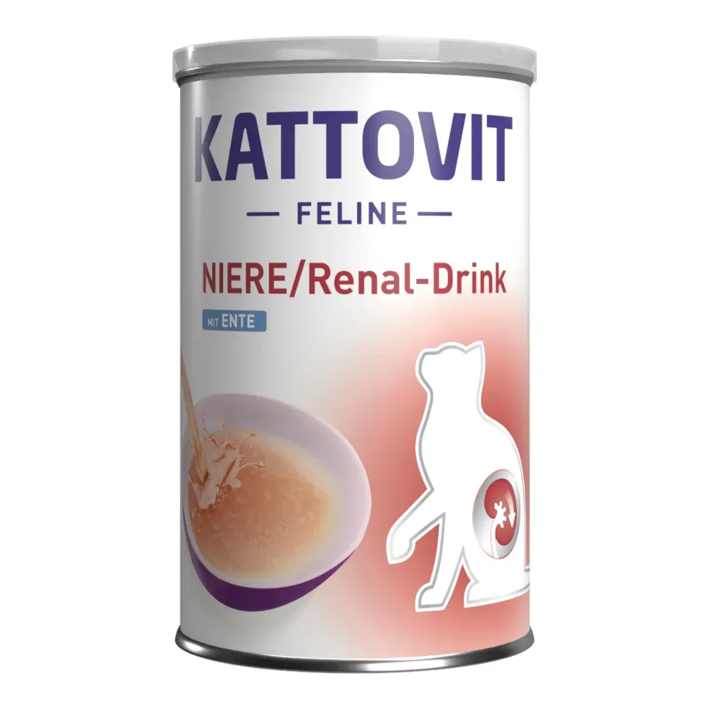 Kattovit Drink Niere/Renal  - Sparpaket: Ente (24 x 135 ml)