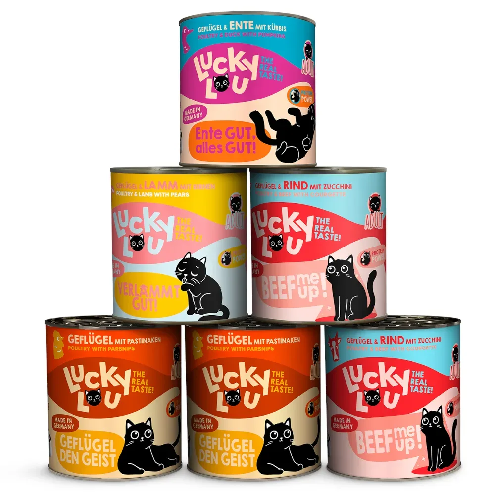 Lucky Lou Adult 6 x 800 g - Tasty Mix (4 Sorten)
