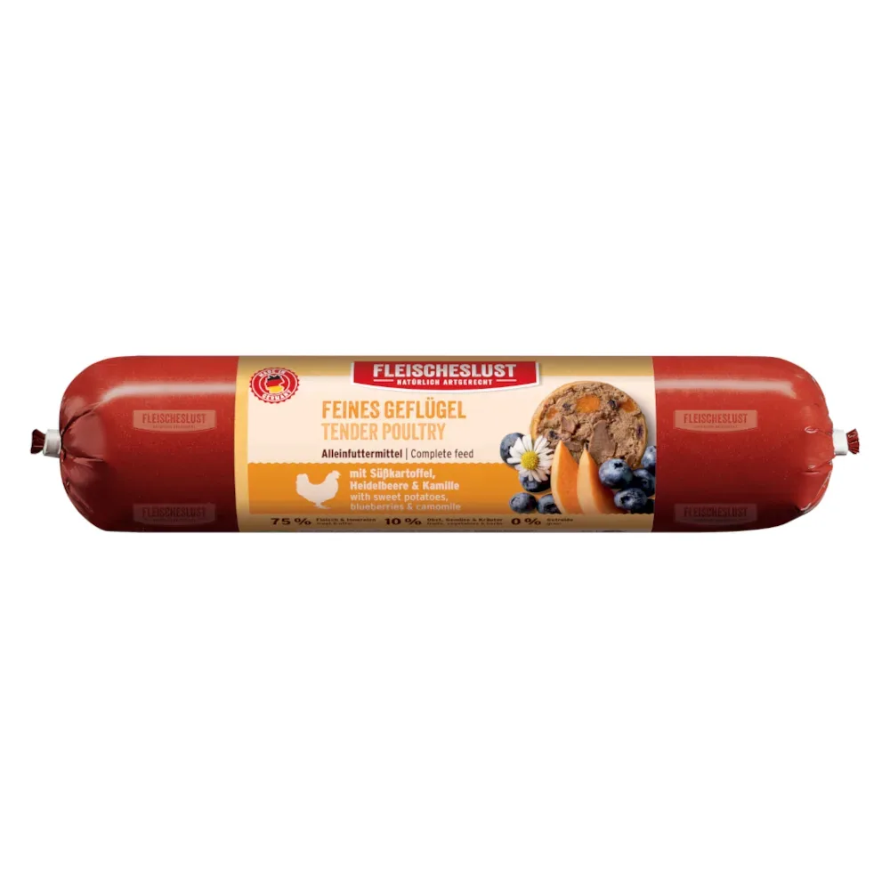 Fleischeslust Nassfutter Hund Classic Adult Gemischte Futterbox 8x400 g