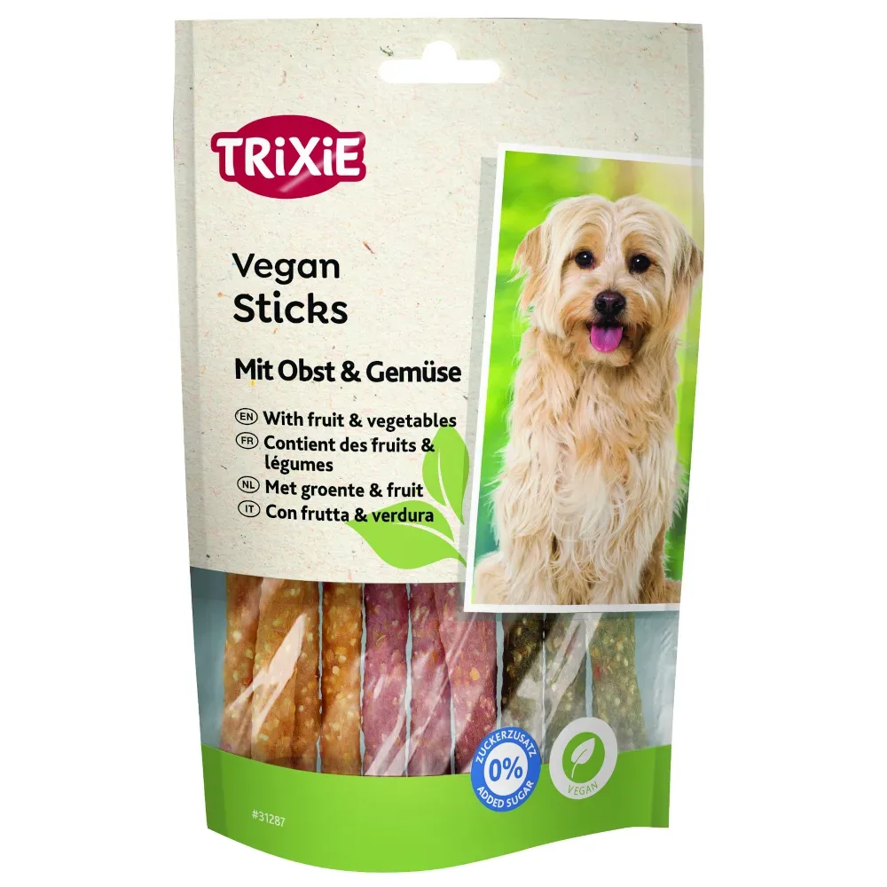 Trixie Vegan Sticks mit Obst & Gemüse - Sparpaket: 6 x 100 g