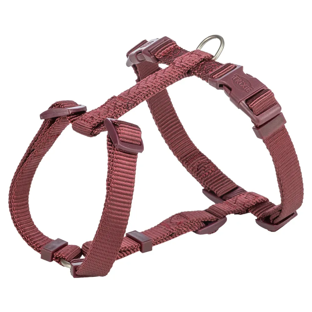 Trixie Premium H-Geschirr, sangria - Grösse XS - S: 30 - 44 cm Brustumfang, 10 mm breit